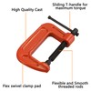 ASelected 4PCS Mini G Clamp 2 Inch (51 MM) Capacity