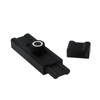 Oedema Black Barrel Bolt Latch 4" Adhesive Silde Lock Solid