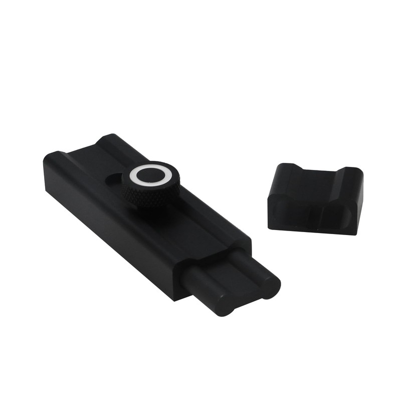Oedema Black Barrel Bolt Latch 4" Adhesive Silde Lock Solid