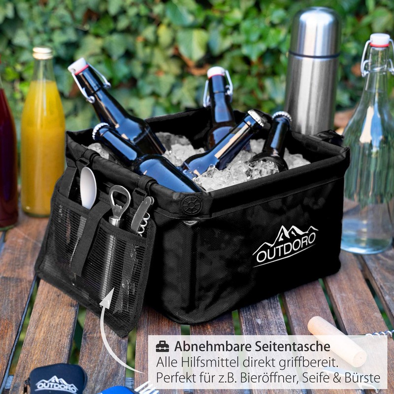Outdoro Large Folding Bowl - 16 Litres - Includes Additional