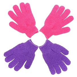 Housoutil 6pares Guantes Exfoliantes De Baño Para y Cuidado Corporal Remoción De Muerta Adecuados Para Mano Colores
