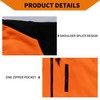 FONIRRA Hi Vis Hoodie for Men Sherpa Fleece Safety Jackets