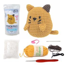 KNITTY CRITTERS - Pouch Pals Crochet Kit - Bubba The Cat
