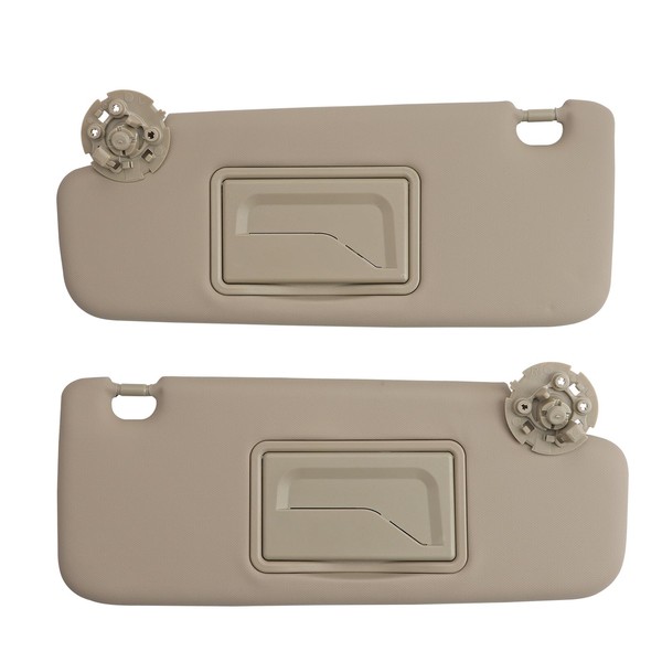 ZONFANT Left Driver & Right Passenger Side Sun Visor Compatible with 2011-2016 Chevy Cruze, Replace#95034256, 95034253, 84126667, 84126658 (Beige)
