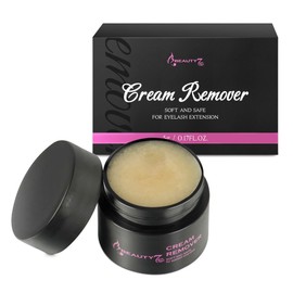 Beauty7 Eyelash Extension Remover Cream Safe Adhesive Bonder Eyelash Glue Remover Lash Remover Fast Dissolution Low Irritation Eyelash Extension Supplies 5g (White) (White)