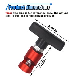 Lift Support Clamp for Car Hood, Hood Strut Shock Holder Car Hood Prop Rod Tool, Hood Stay Holder Prop Rod Stopper Retainer Tool, Piston Stop Tool Strut Clamp for Liftgate Tailgate Hatch (Red, 1PCS)