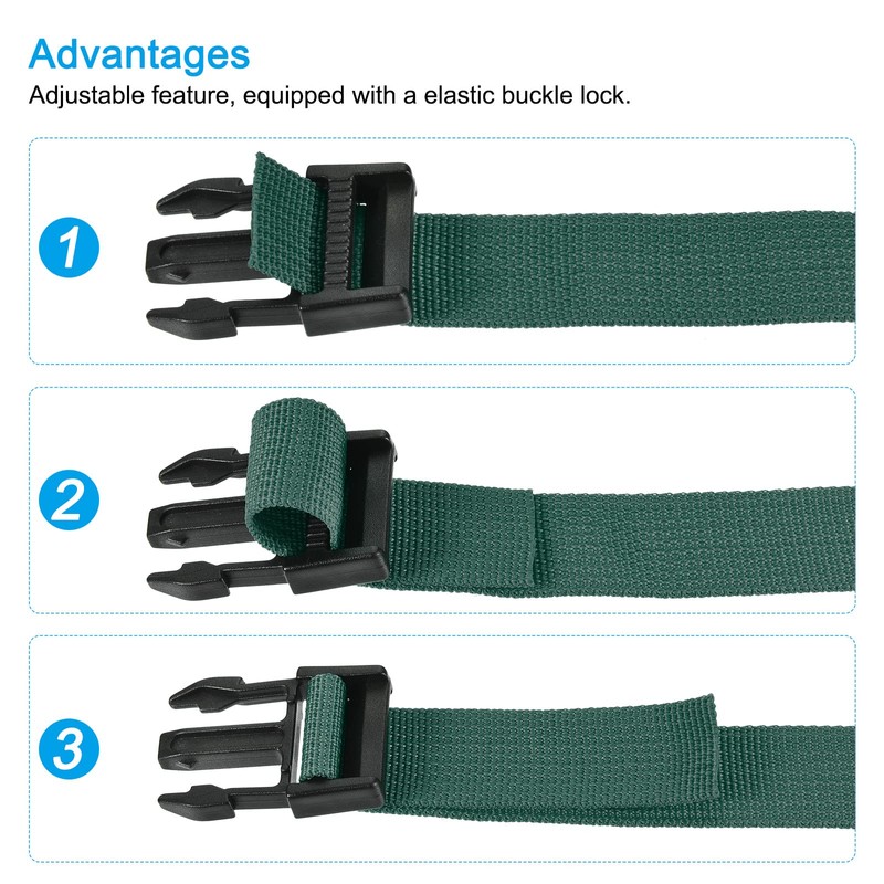 sourcing map Utility Strap with Buckle 1x20 Inch Polyester Quick