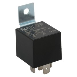 Rayex LD-12F-R Plastic Enclosed-Style Relay, Spdt, 12V, 40A, 87 Ohms Coil, 5 Pin, 1.10" Width, 1.10" Length (Pack of 2)