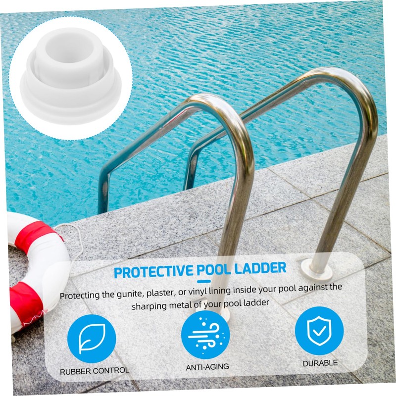 BESPORTBLE 2pcs Pool Ladder Rubber Stopper Bumper Caps Replacement Accessories