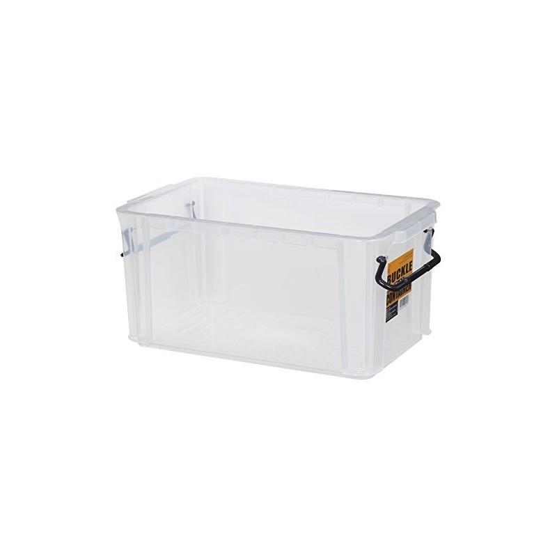 Iris Ohyama BL-6.6 Buckle Container, 1.74 gal (6.6 L), Clear