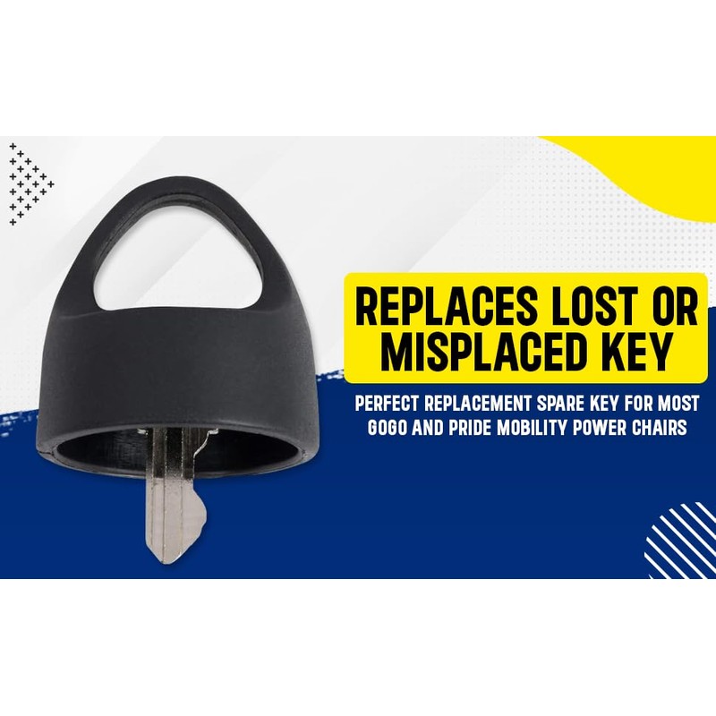 Pride Mobility Easy Pull Key - Universal Replacement Key for