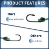 INFINAUTO Luggage Cords with Hooks 100cm Motorcycle Trailer Trucks Cargo