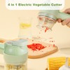 AXEDAES 4 in 1 Multi-Functional Portable Electric Vegetable Cutter Set,