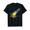 Funny Birb Memes T-rex shadow Green Cheeked Pineapple Conure T-Shirt