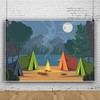 Yeele 7x5ft Forest Camping Backdrop Summer Camp Bonfire Photography Background