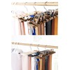 HIRAISM Belt Hanger Tie Hanger Stylish Storage 10 Pcs (Brown,