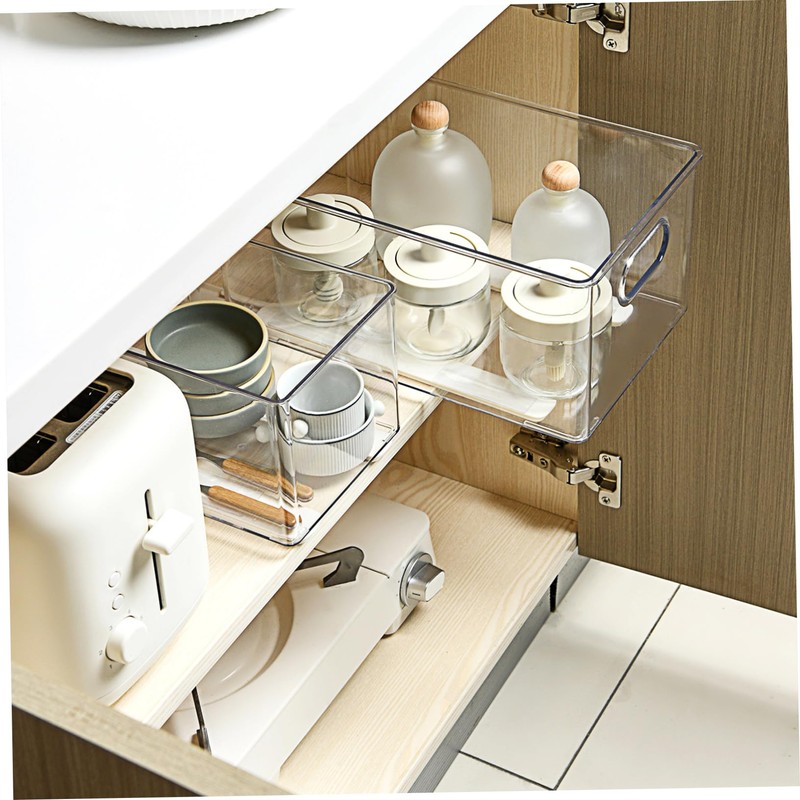 LALAFINA 4Pcs Slide Rails DIY Storage Box Accessories Durable for