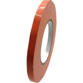 KARMELLING Orange Poly Bag Sealing Tape, 3/8 inch x 180 yds. (Pack of 1) for Packaging and Sealing of Meat, Gifts, or Ice Bags,(9mm x 165m)