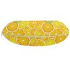 Ambesonne Yellow Travel Pillow Neck Rest, Lemon Orange Lime Fruit