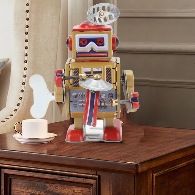 Wind Up Robot Toy Hand Made Exquisite Retro Wind Up