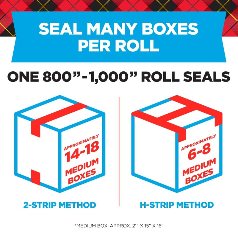 Scotch Heavy Duty Shipping Packing Tape, Clear, Packing Tape for