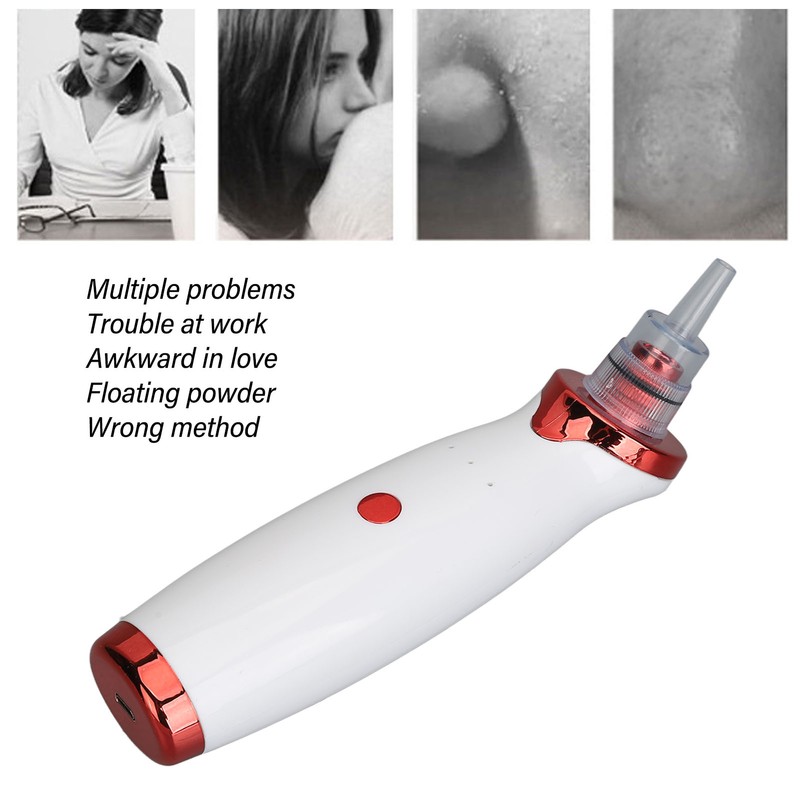 Electric Pore Vacuum Pimple Extractor Rechargeable Massaging Smart Facial Blackhead