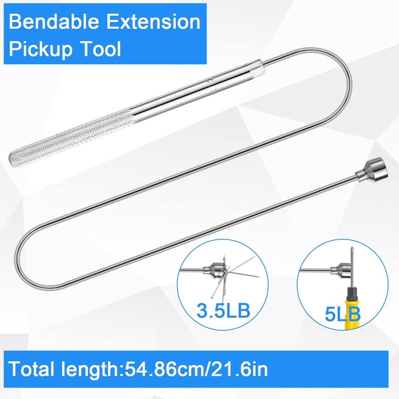 Tudomro 7 Pcs Telescoping Magnetic Pick up Tool Set 28''