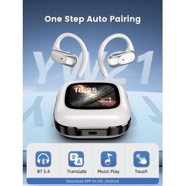 Ki Translator Headphones, Headphones Translator 149 Languages Real Time, Touchscreen Bluetooth Open Ear Headphones, Translation Headphones via Bluetooth 5.4, Real Time Translation Earbuds Supports