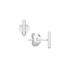 Unbranded 925 Sterling Silver 6mm Tiny Round Bar Stick Line Stud Earrings Girl Lady PE18