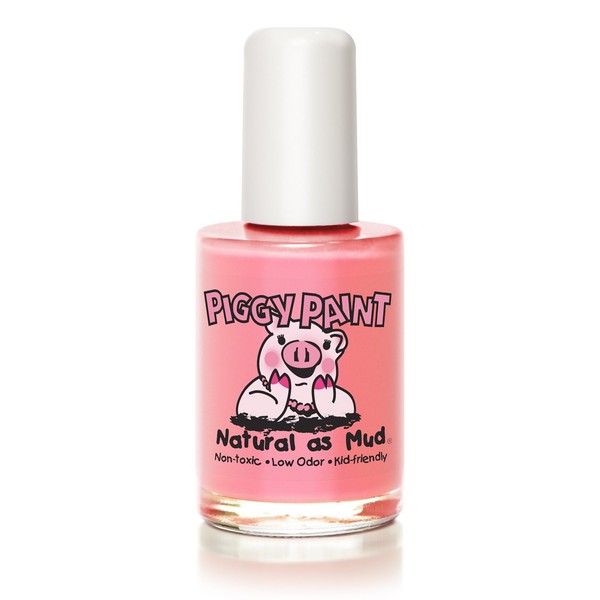 Piggy Paint 100% Non-toxic Girls Nail Polish - Safe, Chemical Free Low Odor for Kids, Angel Kisses