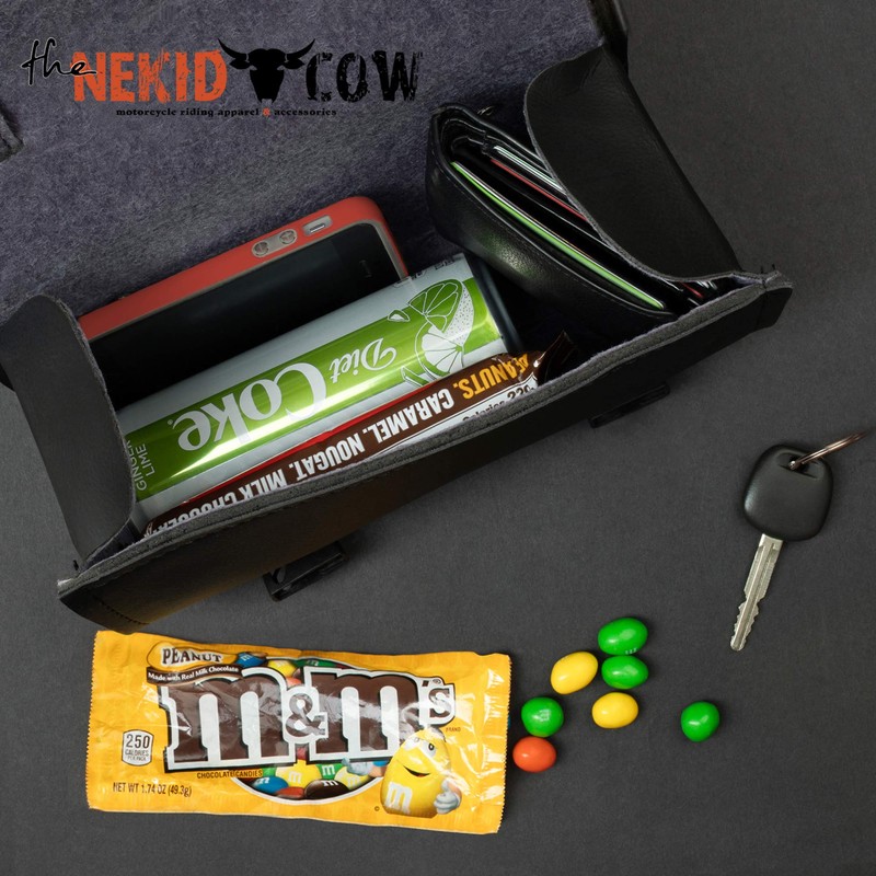 The Nekid Cow | Motorcycle Storage Bag Premium Synthetic Black