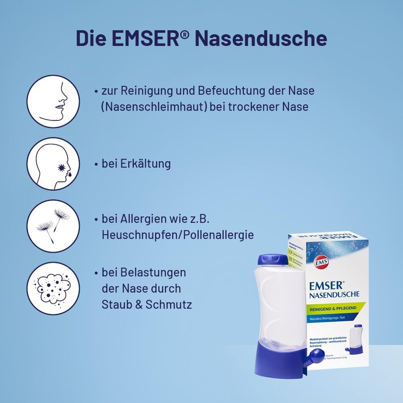 Emser Nasanita Nose Shower, incl. Nasal Rinse Salt - for