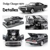 Coleccion Escala Coche Challenger Con Luz Y Sonido Base 1:32
