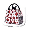OHTIWTT Ladybug Lunch Bag for Women Men Cute Large Capacity