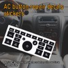 AC Dash Button Repair Kit - Replacement Sticker for Fixing