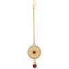Aheli Kundan Pearl Choker Multi Layered Collar Pendientes con Manng