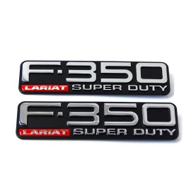 Ford NEW F-350 Lariat Super Duty Fender F81Z-16720-XA Emblem Logo Decal Nameplate Set
