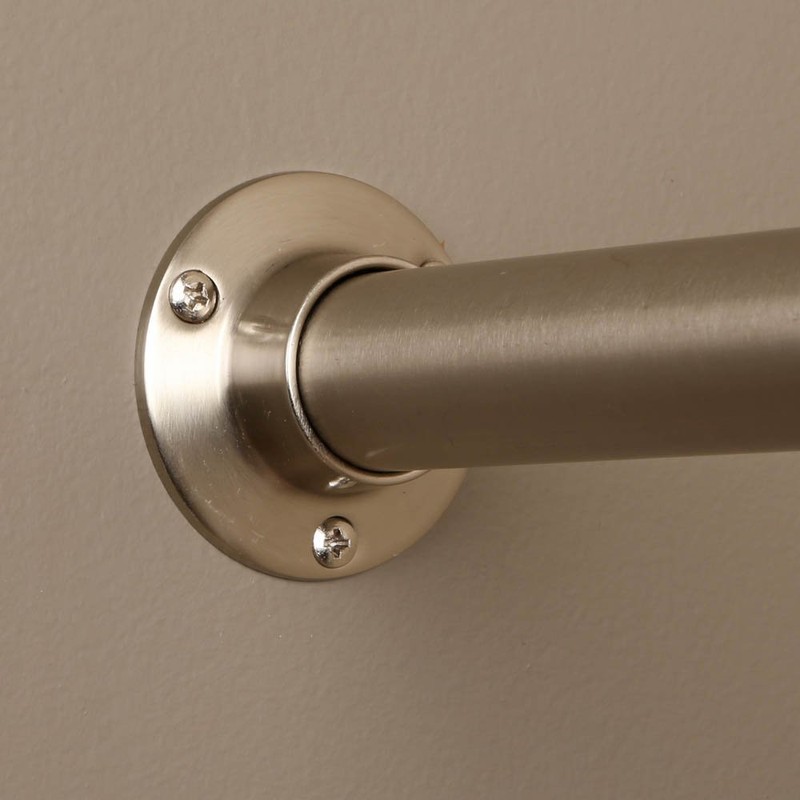 Closet Pro HD CD-0010-BN Heavy Duty Closet Pole Sockets, Brushed