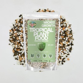 Tropical Plant Food – Premium Fertilizer – Feeds Bold Foliage and Vigorous Growth in Exotic, Humidity-Loving Plants by Old Cobblers Farm (5 lbs)