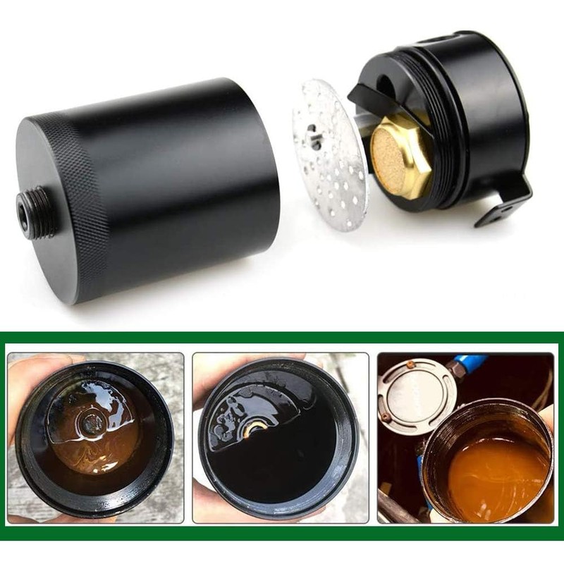 WENJTP Universal 150ml Car Oil Catch Can Kit Reservoir Tank,