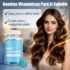 Biotina Gomitas Cabello Piel Uñas Arándano 5100 Mcg Vegan