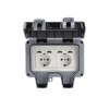 Outdoor Socket with USB Ports IP66 Weatherproof for Wet Room