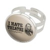 GRAPHICS & MORE I Hate Theatre Abe Lincoln Silver Plated