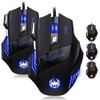 Jiale 2 Pack Zelotes 7200 DPI 7 Buttons Professional LED