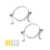 2 Pcs 6 1/2 Inch Pipe Hanger, 304 Stainless Steel