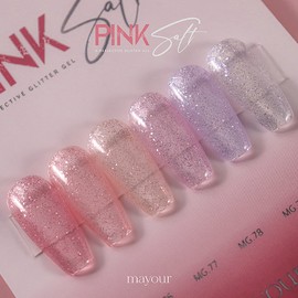 May Your Pink Salt 6 types of individual reflective glitter gel / 메이유어 핑크솔트 6종 단품 반사글리터젤