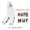 Huff Men's Street Skater Crew Socks, Brand, Three Quarters, Rib
