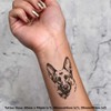 Azeeda 4 x 'Porträt eines Deutschen Schäferhundes' Temporäre Tattoos -