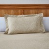 PURE ACORN JACQUARD PILLOWCASE OXFORD LINEN