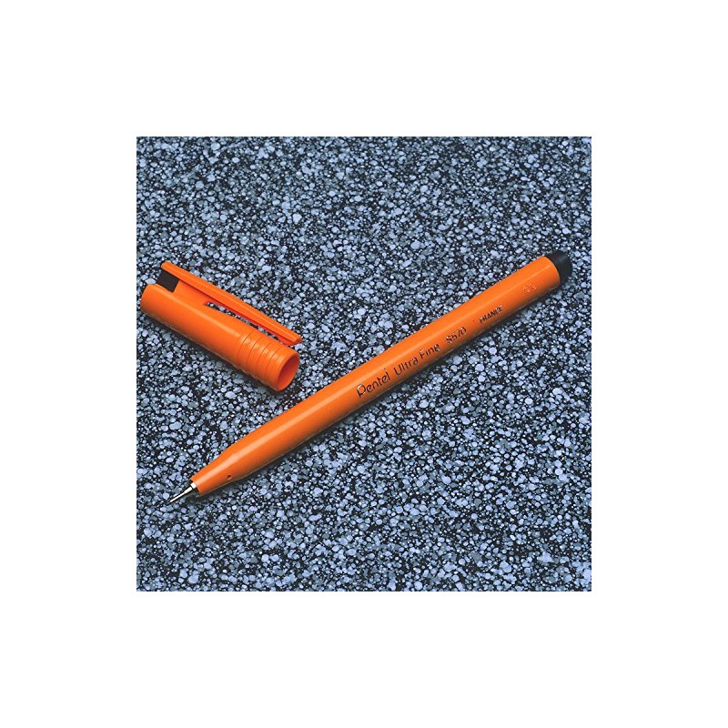 Pentel S570-D Ultra Fine Pen, 0.6 mm - Green, Pack